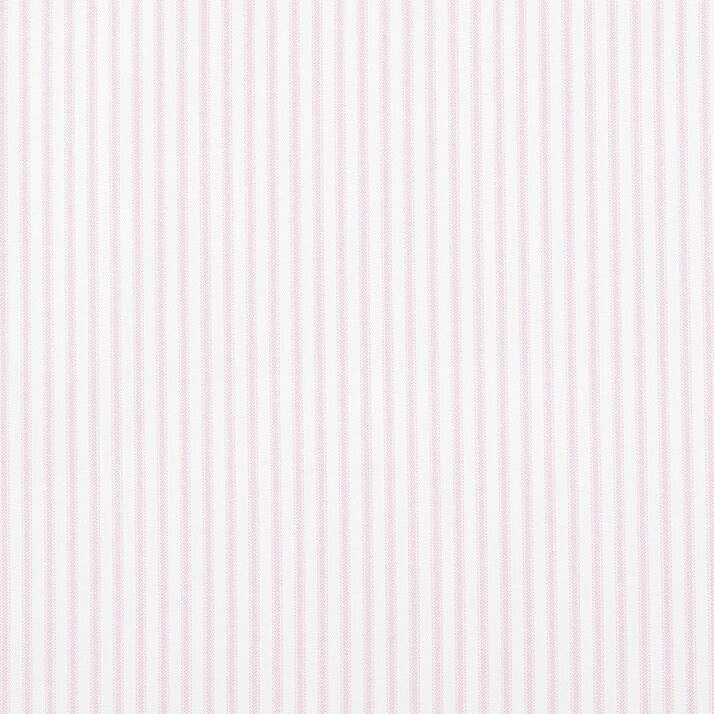 SAMPLE Pink and White Ticking Stripe Fabric Sample
