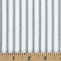 SAMPLE Ticking Stripe Shower Curtain Duvet and Bedding Fabric Sample
