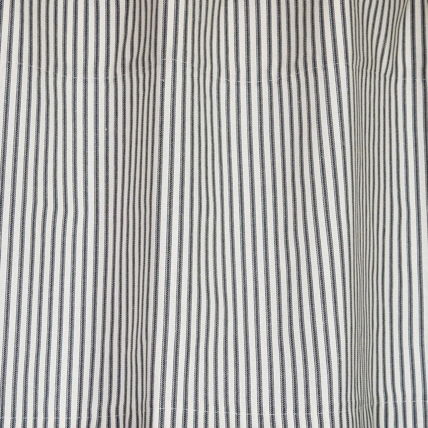 SAMPLE Ticking Stripe Shower Curtain Duvet and Bedding Fabric Sample