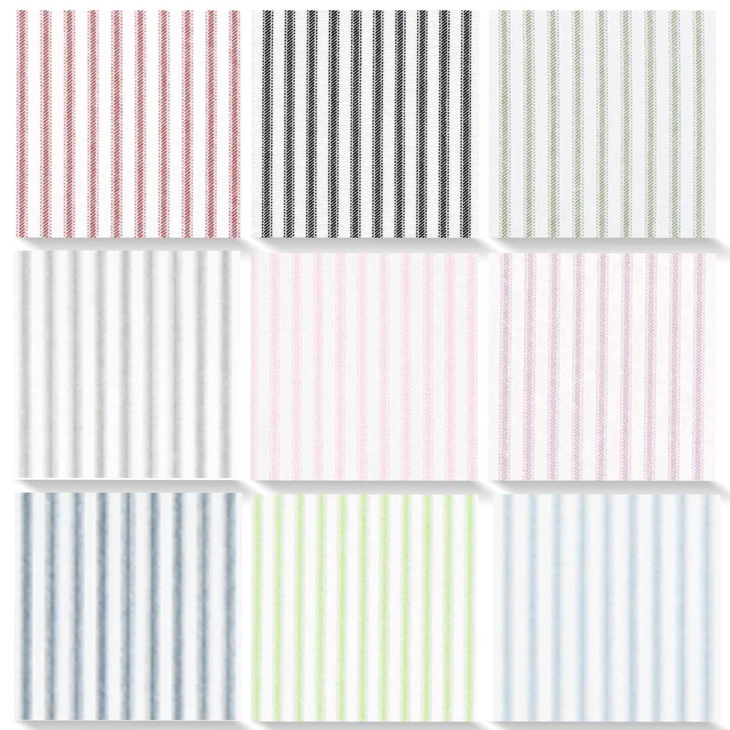 Premium Ticking Stripe Sample Set or Swatches