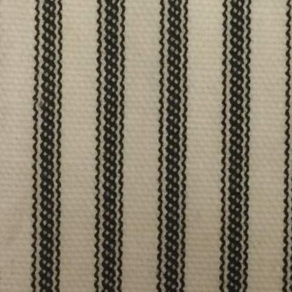 Ticking Stripe Pillow Sham Black Standard Euro King