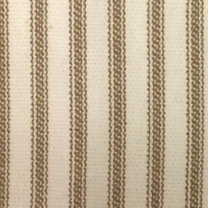 Brown  Ticking Stripe Fabric Detail