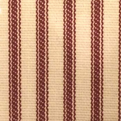 Ticking Stripe Pillow Sham Red Standard Euro King