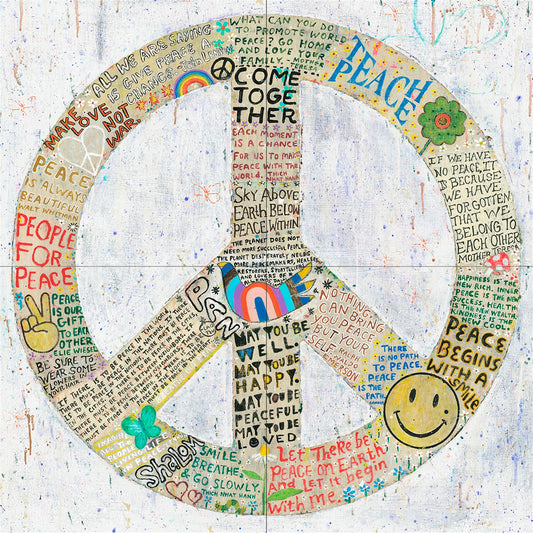Choose Peace Art Print Panels set of 4