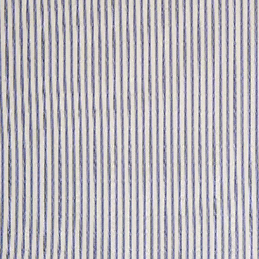 Navy Blue Ticking Stripe Fabric