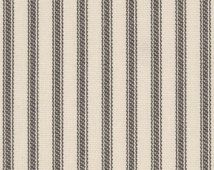 Ticking Stripe Duvet Cover - Gray Ticking