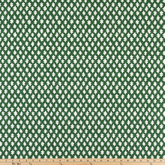 Shower Curtain - Block Print Cotton Linen Blend Made in USA