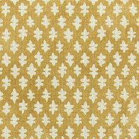 Shower Curtain - Block Print Cotton Linen Blend Made in USA