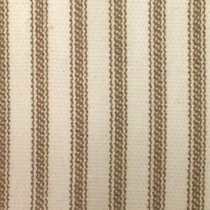Ticking Stripe Shower Curtain Brown 72x72