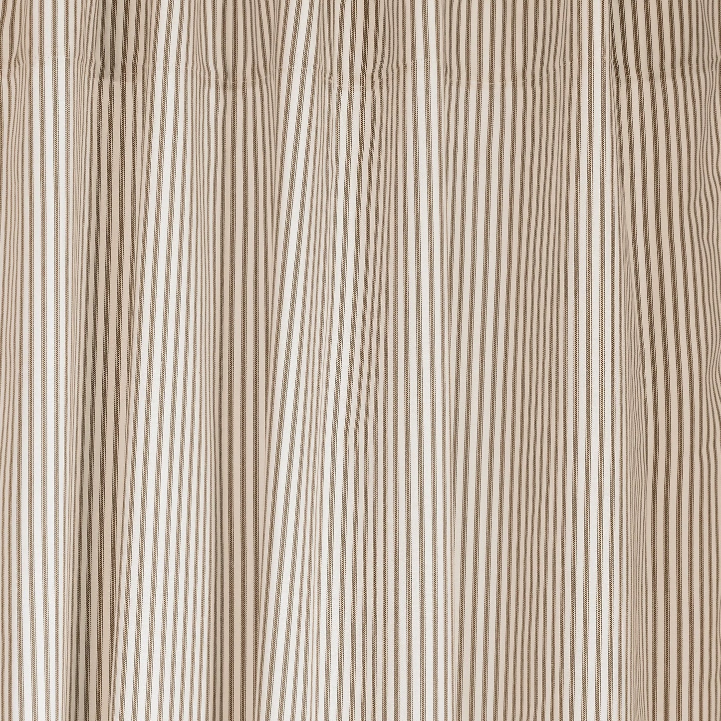 Ticking Stripe Shower Curtain Brown 72x72