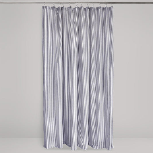 Ticking Stripe Shower Curtain Classic 100 Percent Cotton Made in USA by Southern Ticking Co 5 Colors