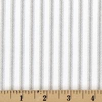 Ticking Stripe Duvet Cover - Gray Ticking