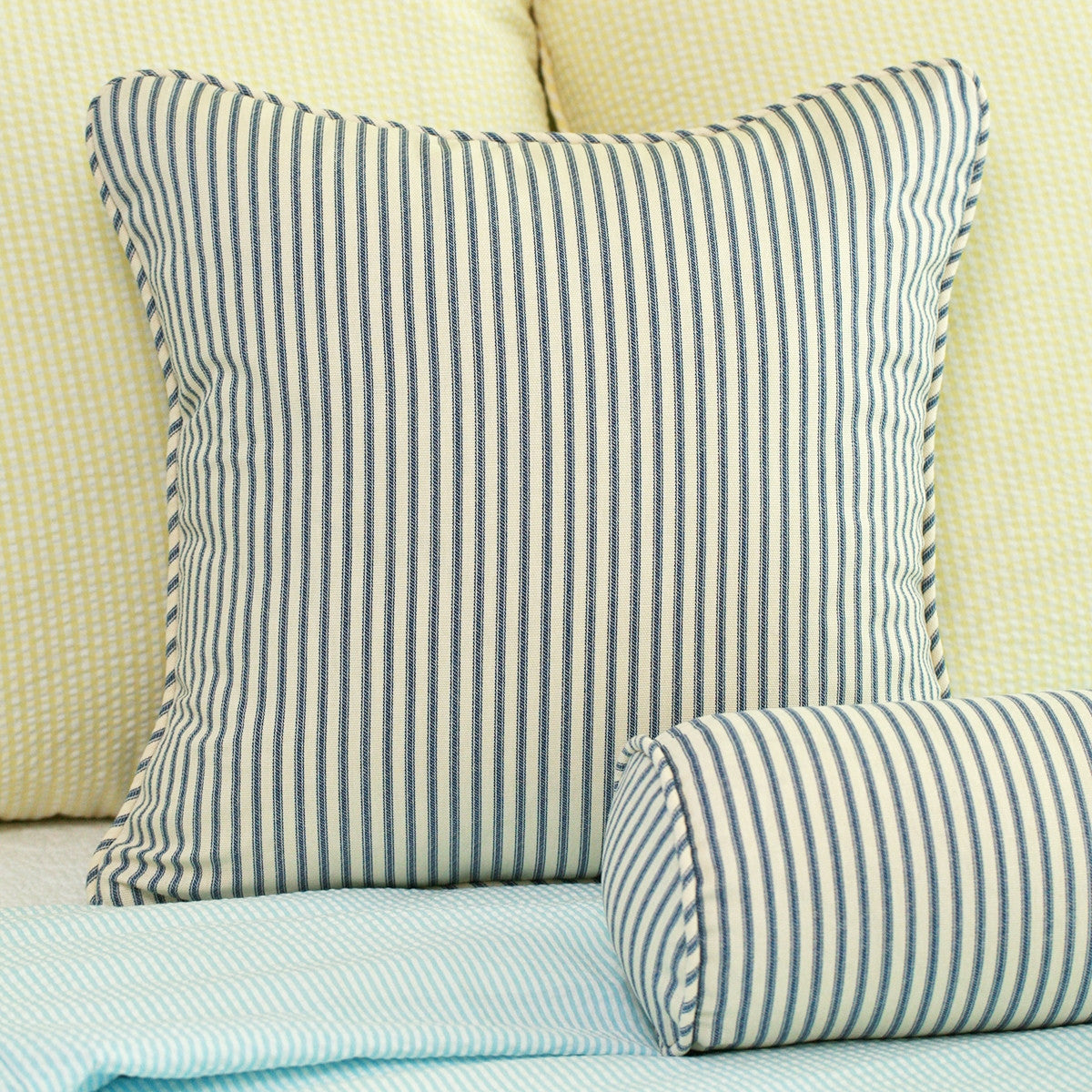 Black Ticking Stripe Throw Pillow Cover 18x18 – Southern Ticking Co.