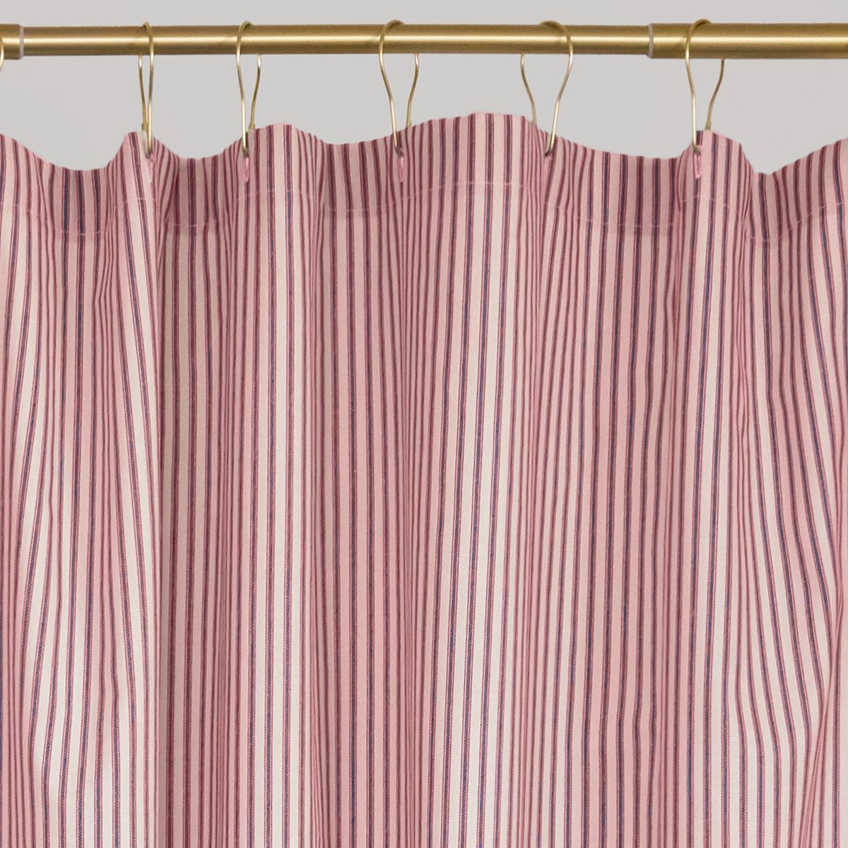 red striped shower curtain 