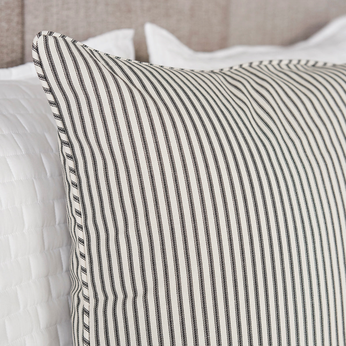 Ticking pillow hot sale shams