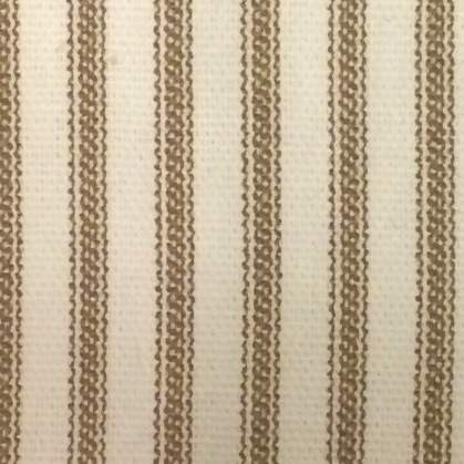Brown  Ticking Stripe Fabric Detail 