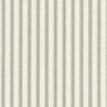 Ruffled Ticking Stripe Shower Curtain Gray