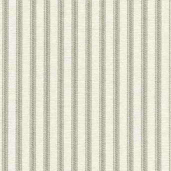Ruffled Ticking Stripe Shower Curtain Gray