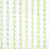 Green and White Ticking Stripe Shower Curtain Fabric Detail 