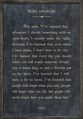 Words of Wisdom by Maya Angelou